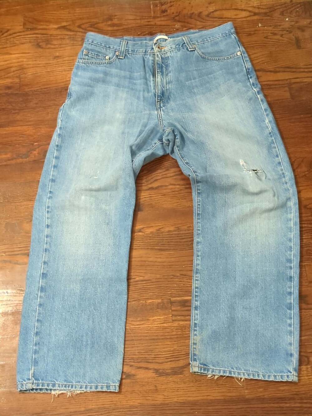 LL Bean Natural Fit Jeans Size 35x29 Blue Denim